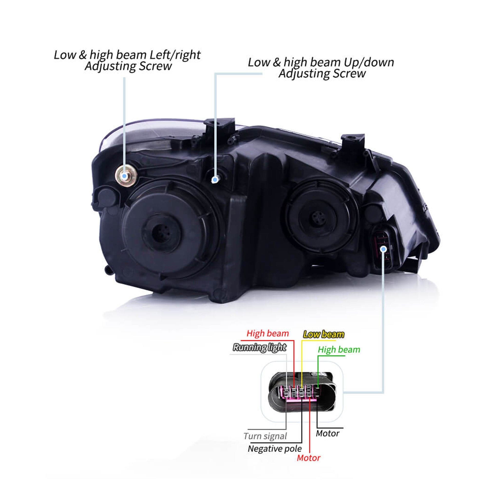 2009-2017 VW POLO LED SEQUENTIAL HEADLIGHTS (6R/6C)