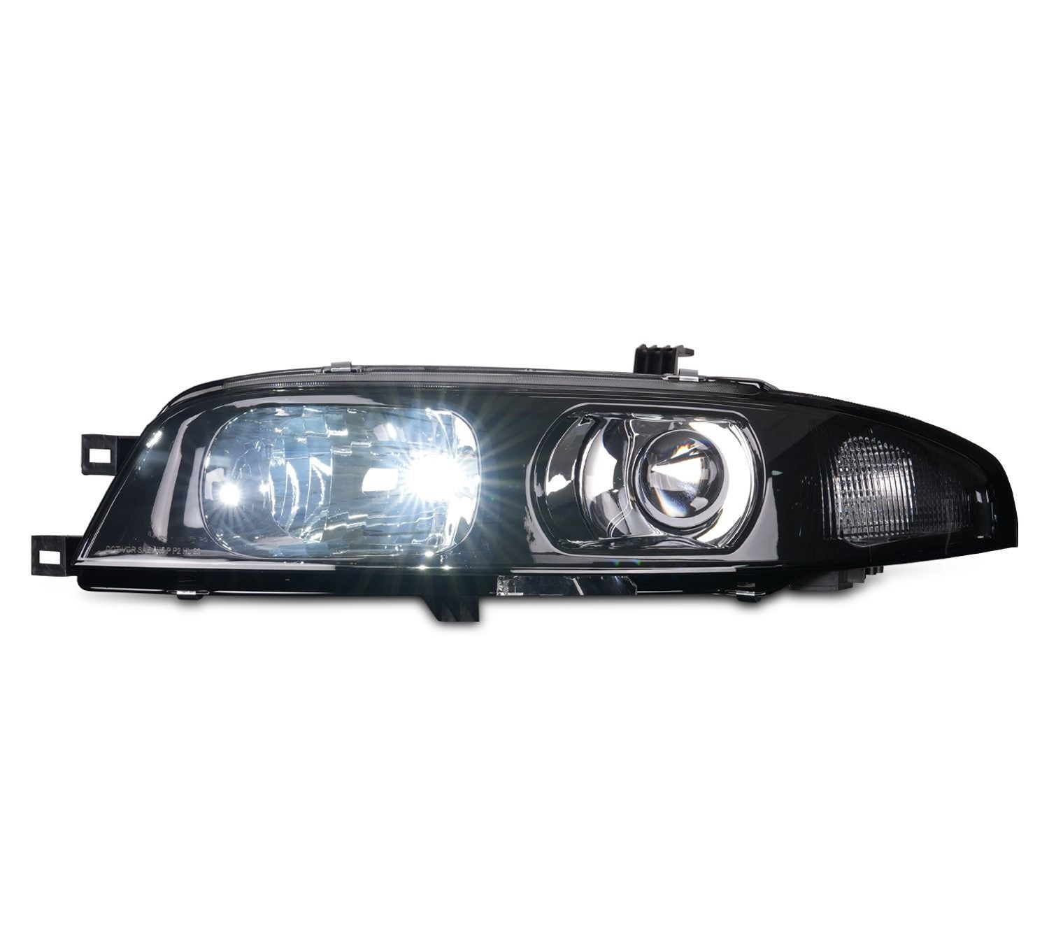 JDM BLACK OE PROJECTOR HEADLIGHTS FOR NISSAN SKYLINE R33 GTS25 GTS SERIES 1&3 HEAD LIGHTS