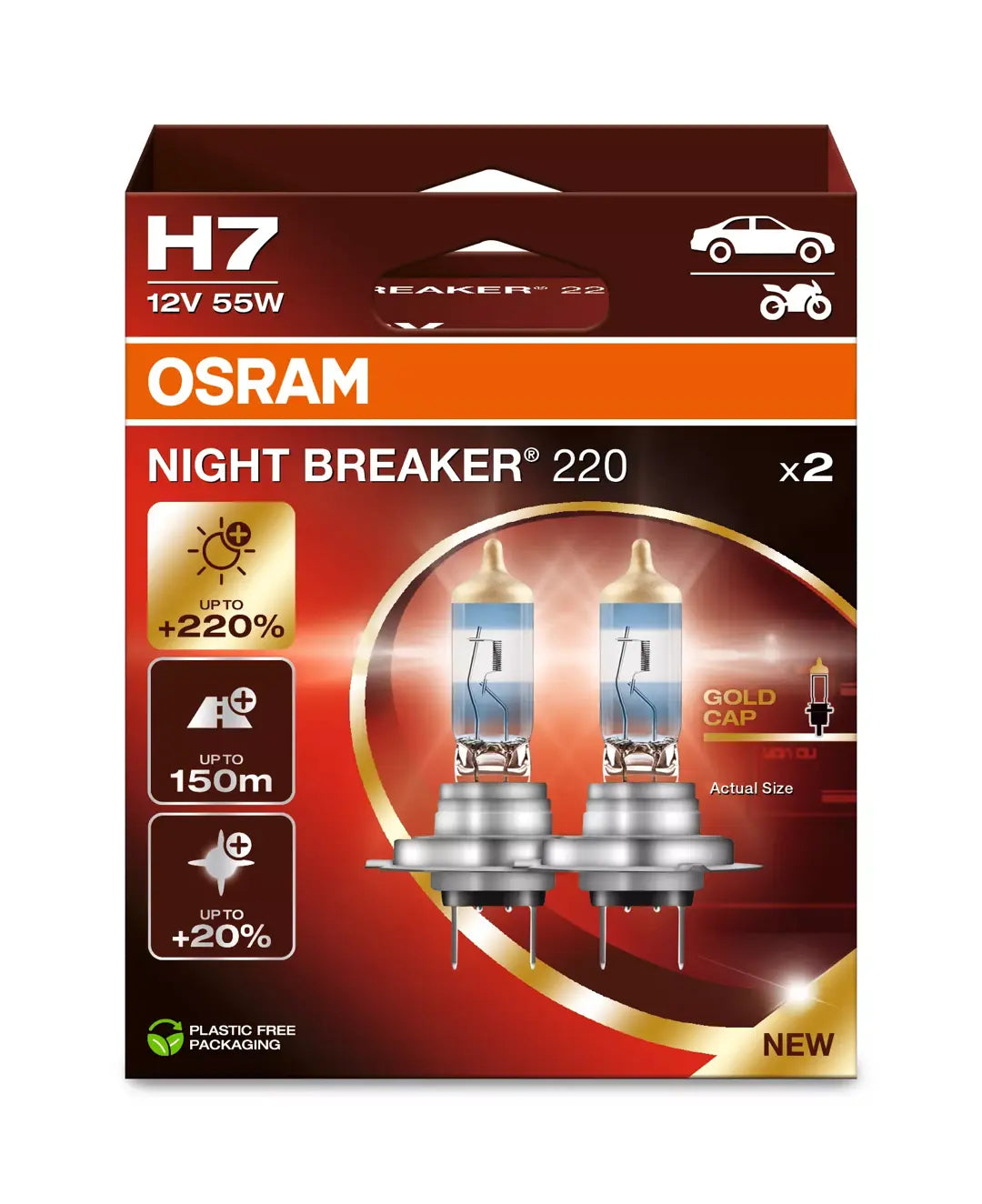 OSRAM NIGHT BREAKER LASER +220% : H7