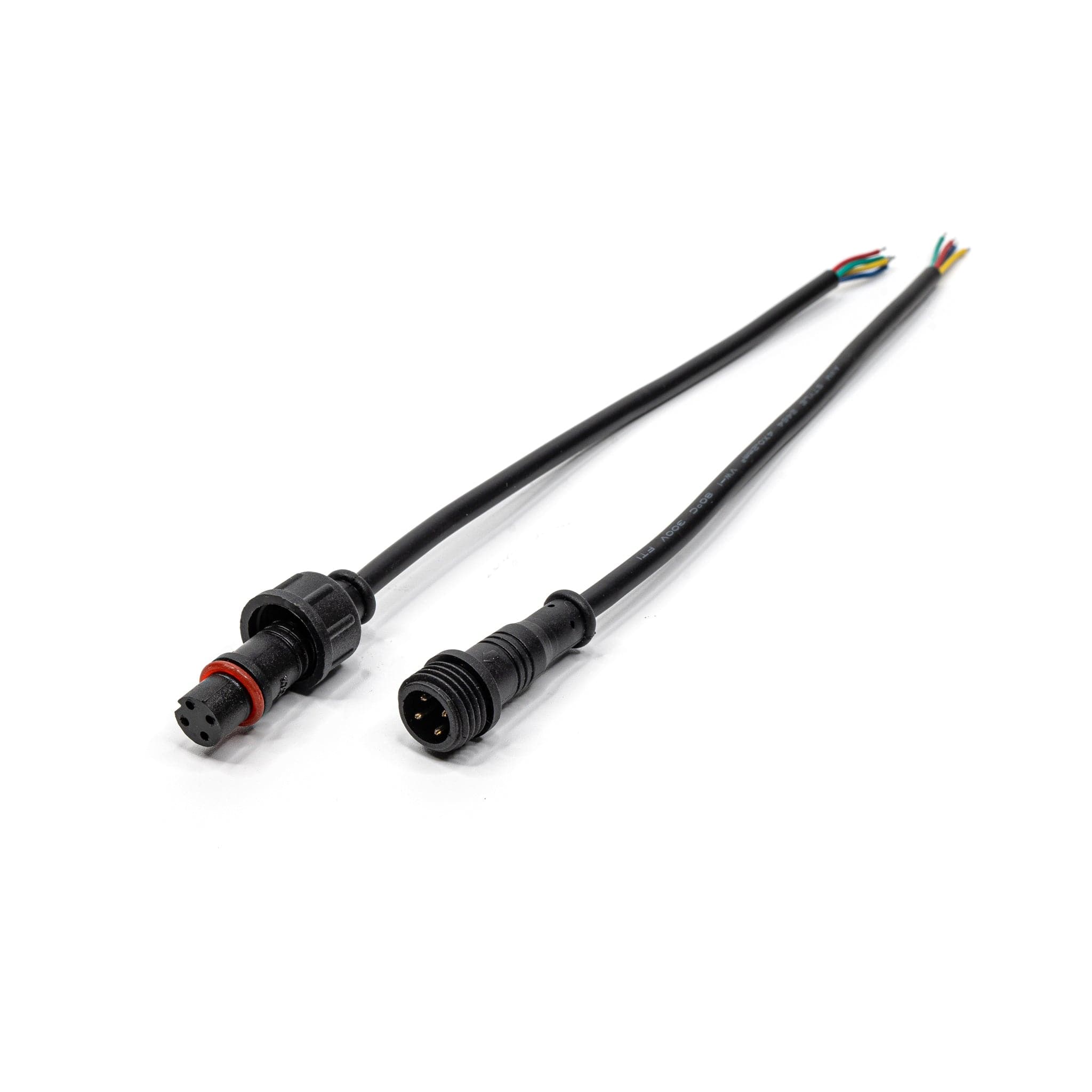 IP68 WATERPROOF BARREL CONNECTORS : 4 PIN