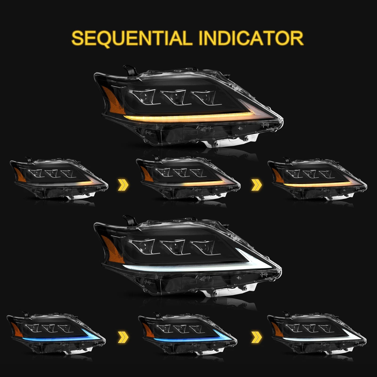 2012-2015 LEXUS RX SEQUENTIAL LED HEADLIGHTS